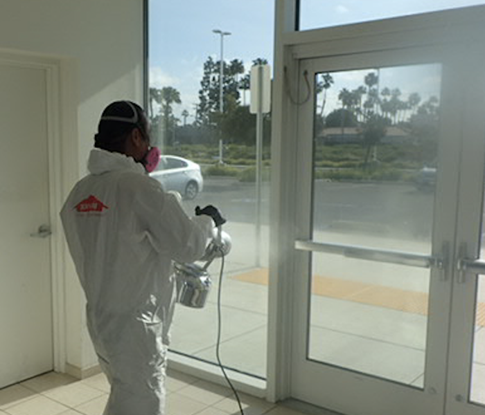 disinfecting at commercial space